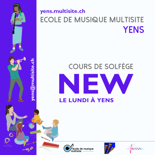 Les cours de solfège sont de nouveau disponible sur notre site de Yens. Découvrez le détail de nos cours et l’offre régionale en suivant ce lien: